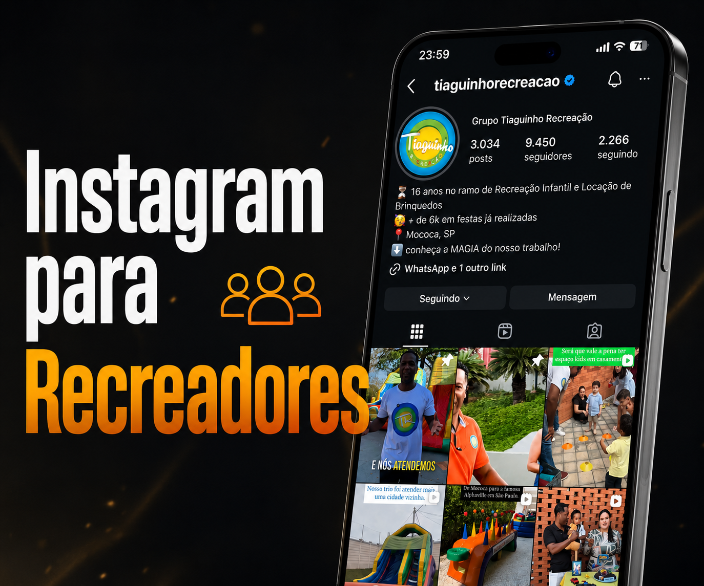 Treinamento Instagram para Recreadores